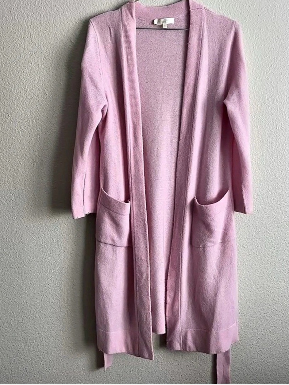 LOVESHACKFANCY Pink Knit Long Cardigan Size Medium